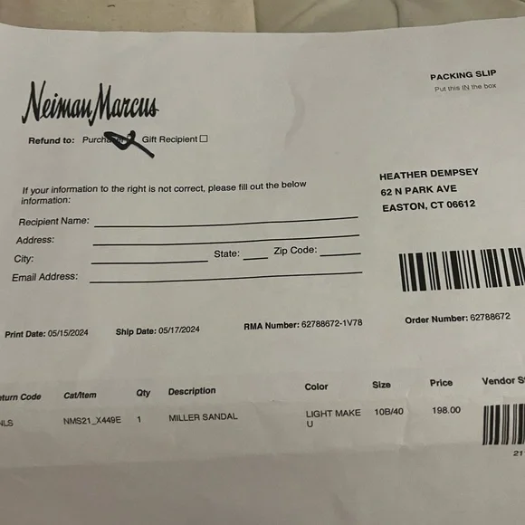 COPY - Tory Burch 2024 Logo Sandals w Receipt Box Dustbag Sz 9.5 - Picture 5 of 8